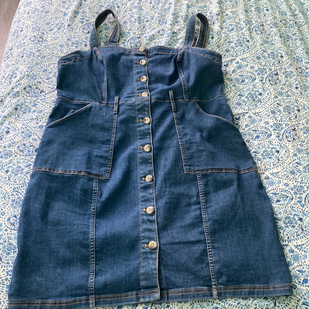 H&M Denim Dress Womens XL